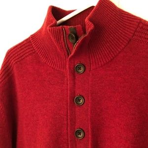Banana Republic Merino Wool Dark Red Sweater